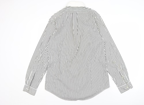 Camisa Ralph Lauren Para Hombre Negra Rayas Algodón Abotonada M - Imagen 2 de 12