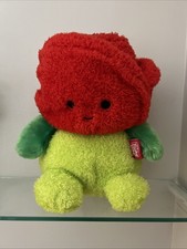 Rare Kellytoy Russ Bum Bumz Ryan the Rose Plush Stuffed 8" Toy Red Green HTF