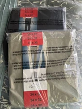 2 X Greg Norman Men's Ultimate 5 Pocket Stretch Pant  34x32, Color Tan & Black