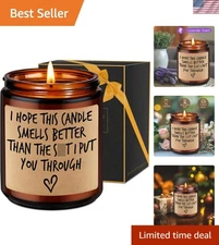 Modern Floral Candle – Funny 'I Love You' & 'I'm Sorry' Gift for Any Occasion