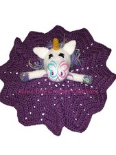 Unicorn Security Blanket Lovey