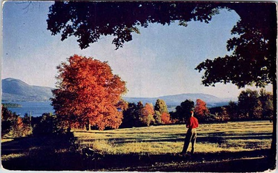 #ad Postcard PEOPLE SCENE Bolton New York NY j 01 AL6010 $2.49