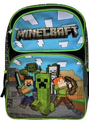 Minecraft Kids 16  Large Backpack