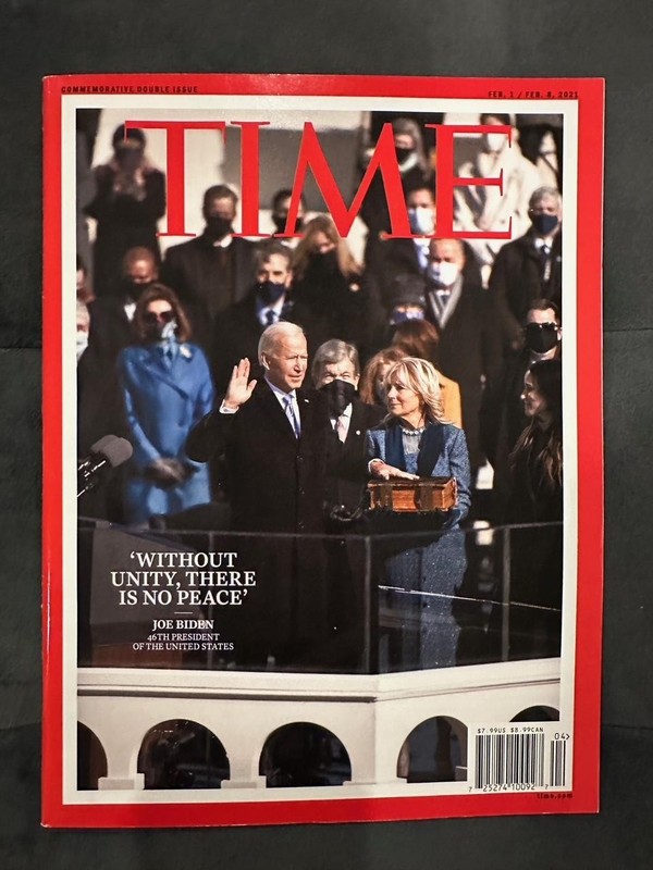 Joe Biden Inauguration Time Magazine, February 1, 2021