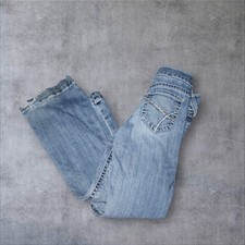 Ariat R.E.A.L. Jeans Mid Rise Boot Cut Jeans Girls Size 7 - STAINS