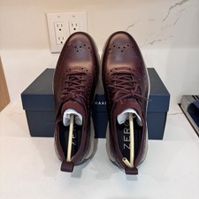 Cole Haan 4.ZEROGRAND Wingtip Oxford C37833 Bloodstone Pinot Men s S9 New In Box