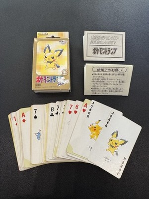Pokemon Playing Cards Part2 Poker Deck Gold Pichu 2000 Nintendo Japan | eBay