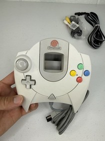 Sega Dreamcast Console - White w/ Controller & Cords! HKT-3020 Tested & Works