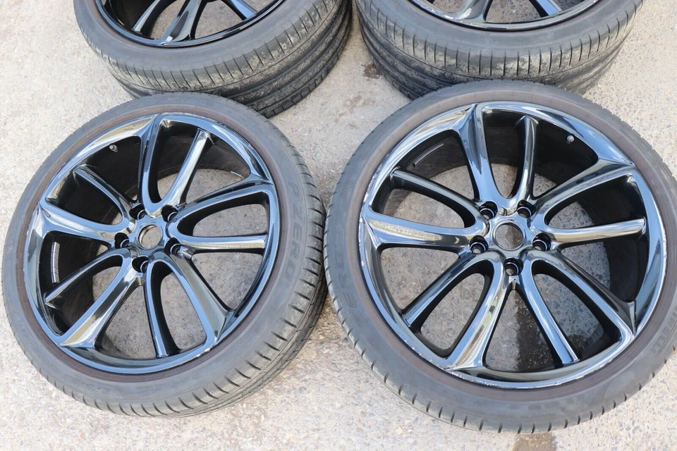 BENTLEY CONTINENTAL GT MK3 DOUBLE SPOKED GLOSS BLACK  POLISHED BBS ALLOY WHEELS - Image 3 of 4