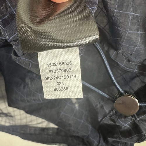 NWT Chicos Zenergy Sheer Textured Jacket Navy Size 3 US 16 Athleisure Hooded - Picture 13 of 16