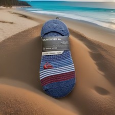 Quiksilver Men s Size 6-12 No Show Socks. 5 Pairs. Multicolor. New with Tags.