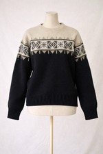 Vintage 90s Basic Editions Nordic Fair Isle Snowflake Sweater Mens SZ L Grandpa
