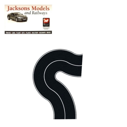 Gaugemaster GM371 80mm Wide Self-Adhesive Road Universal Curves x2 OO/HO Gauge