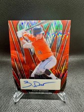Zach Dezenzo Auto /3 2024 Leaf Metal Red Prismatic Houston Astros Prospect