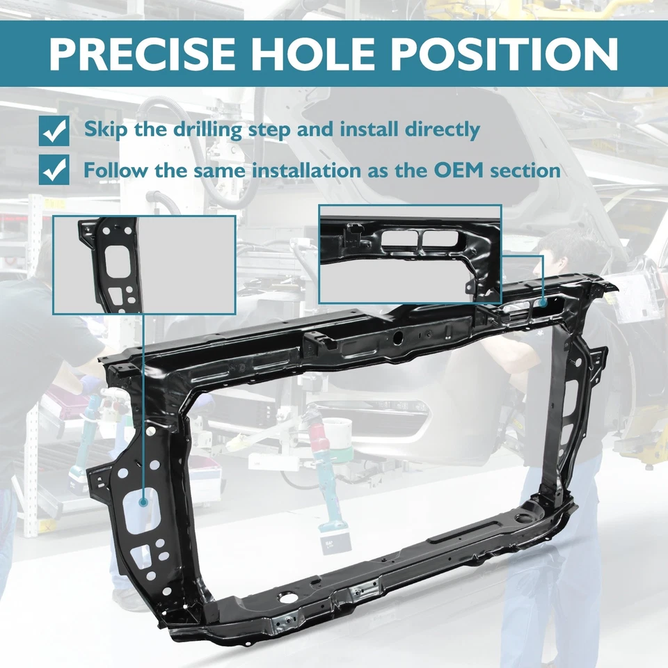 Radiator Support Assembly For 2018-2022 Hyundai Accent 64101J0000 Foto 4 de 4