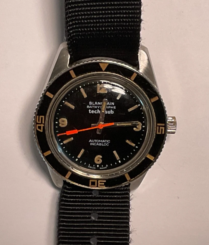 Vinatge Blancpain Bathyscaphe Technisub Automatic Watch,  MW7343, Case # 208677 - image 4 of 4