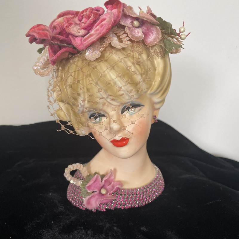 Napcoware Vintage Lady Head Vase