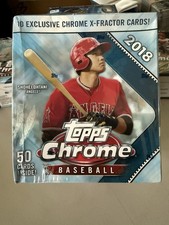 2018 Topps Chrome Baseball MONSTER BOX BRAND NEW FACTORY SEALED