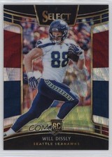2018 Panini Select Concourse Tri-Color Prizm 104/199 Will Dissly #45 04u5
