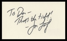 Jon Lovitz Saturday Night Live Authentic Signed 3x5 Index Card BAS #BV59018