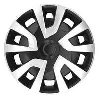Radkappen Radzierblenden FüR Fiat Scudo Revo-Van 15 Zoll Silber,Schwarz 4 StüCk