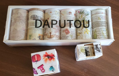 49 And Market Washi Tape Rolls & Daputou NIP floral botanical maps letters NEW
