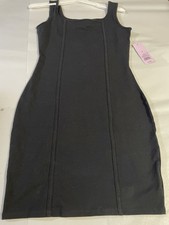 Women's Sleeveless Seamed Bodycon Dress - Wild Fable™ Black, Small