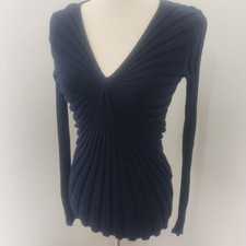 Sandro Justine Sweater Size 3 (Large) Navy Bl...