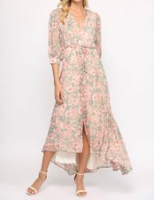 Fate Floral Print Wrap Dress Size S
