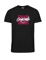 T-Shirt Herren Jorsergey SS Crew Neck FST GrößE M Schwarz Baumwolle