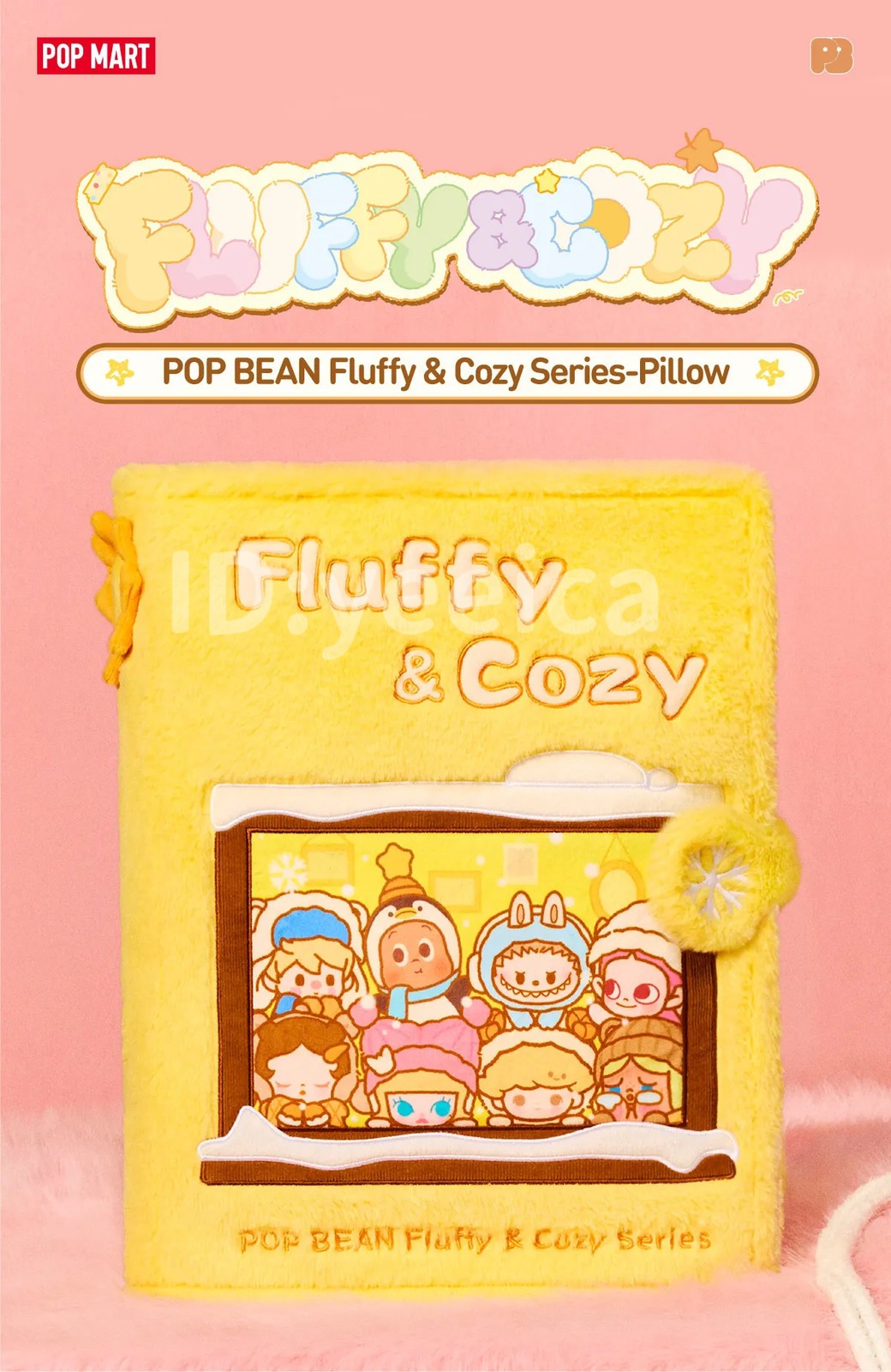 POP BEAN FLUFFY & COZY SERIES-PILLOW PLUSH TREND CUTE ART TOY GIFT
