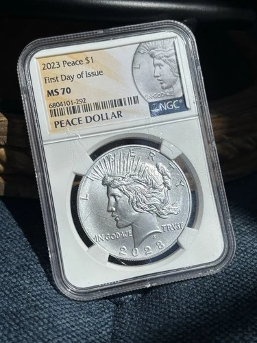 2023-P Peace Dollar NGC MS70 FDOI First Day Perfect Coin .999
