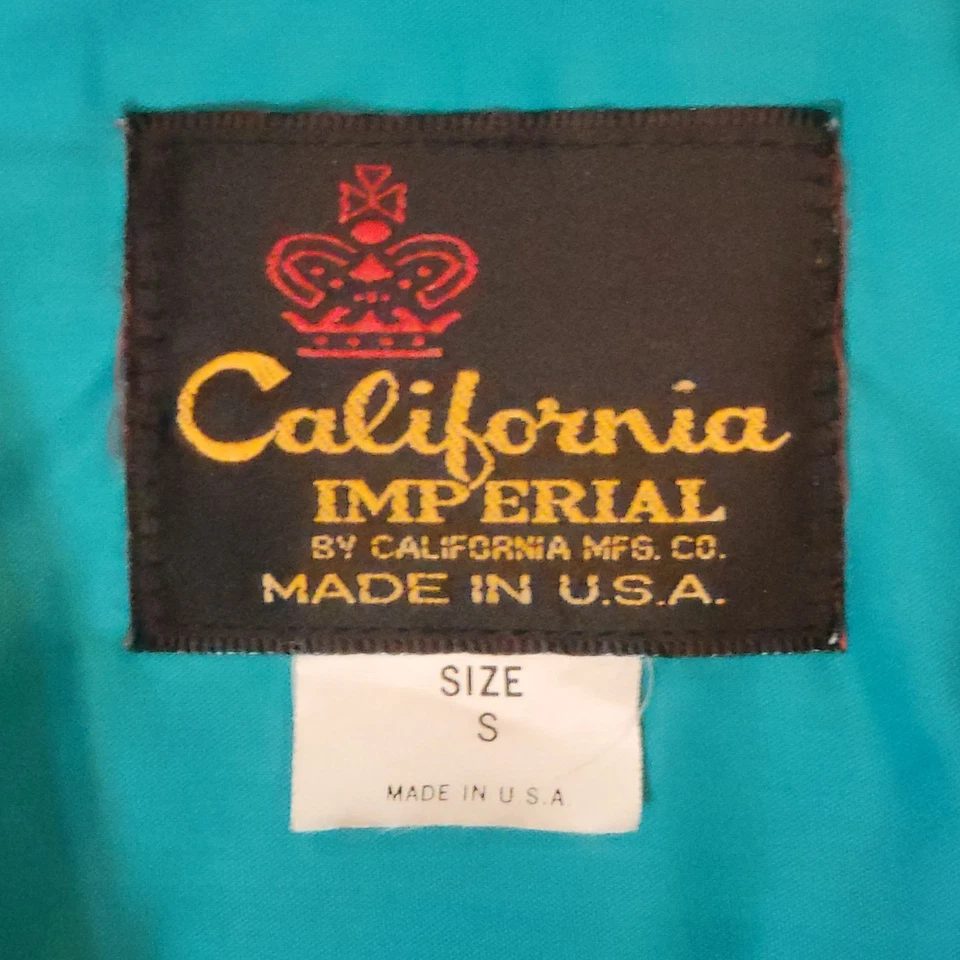 Cortavientos vintage California Imperial hecho en EE. UU. Mighty Southeast cremallera completa S Foto 4 de 4