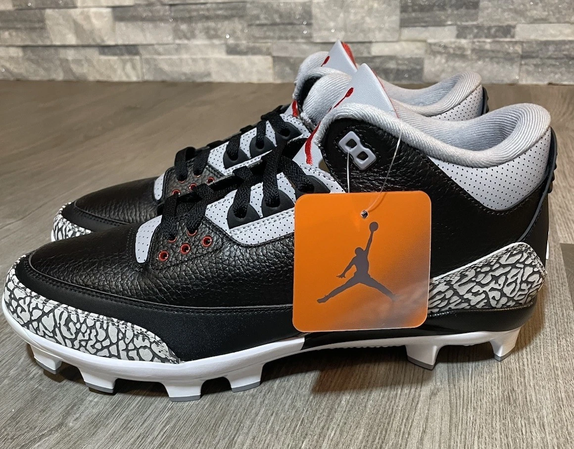 Jordan 3 Retro MCS ブラック×グレー 27cm スパイク Jordan 3 Retro MCS Black Cement for Sale | Authenticity Guaranteed
