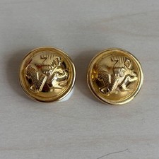 Orecchini Emblema Salvatore Ferragamo Placcato Oro Gioielli Moda Originali