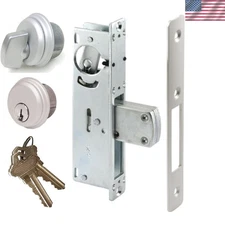 Heavy Duty Storefront Mortise Lock with Adams Rite Cam & Deadbolt Combo - 1-1/8"