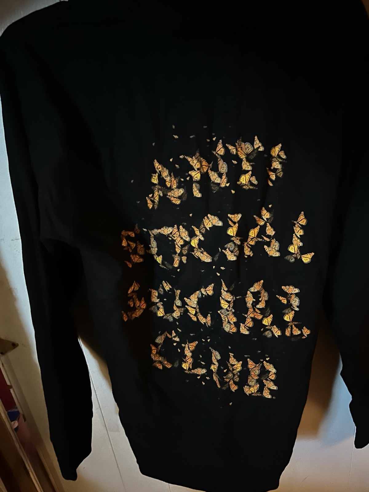 Anti-Social Social Club x Sad Boyz Butterfly Pattern ,Size Small, Sold Out Drop image 2