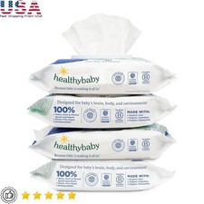 Organic Baby Wipes Hypoallergenic Plant Based Chlorine Free 256 Count Sensitive