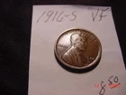 New Listing1916S Lincoln Cent VF