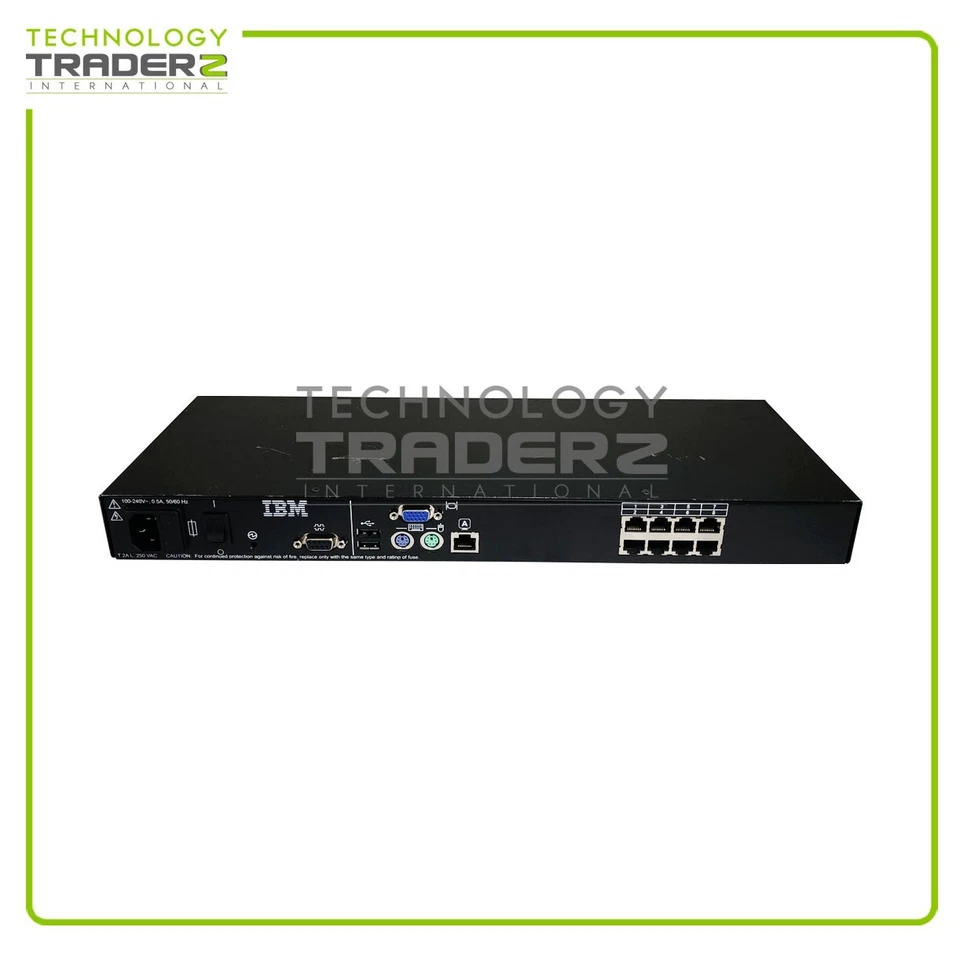 41Y9310 IBM 1735-3LX 8 Port Console KVM Switch 41Y9317 520-477-502 W/O Ear - Image 3 of 3