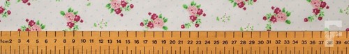 Rosen & Nadel Punkte Blumen Design – Bedruckt Polycotton Stoff - Feder - Bild 13 von 20