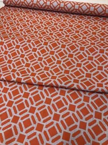 Warwick UPHOLSTERY FABRIC "Yasawa Lobster" 1.7 metres Long x 125cm Wide - Picture 2 of 3