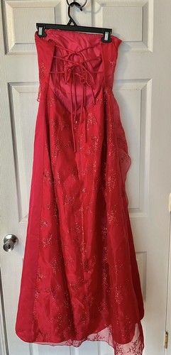 Jump Apparel by Wendye Chaitin Junior’s Red Formal Dress SIZE 13 - Picture 6 of 10