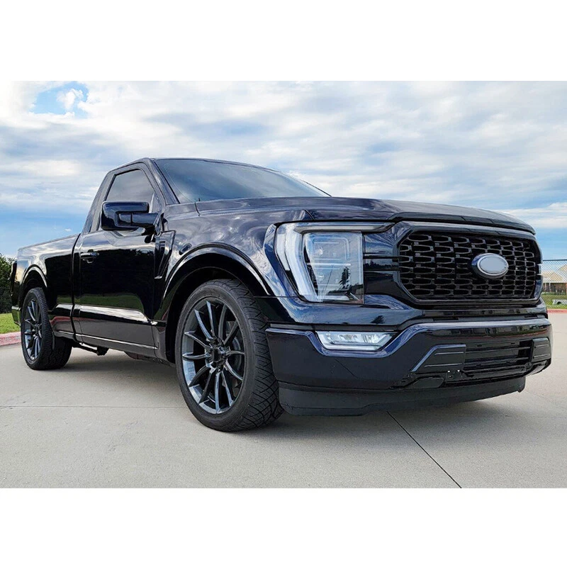 Antimatter Blue Front Bumper W/o Sensor Holes For 2021-2023 Ford F150 F-150 XL - Imagem 2 de 4