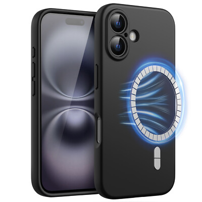 JETech Magnetic Silicone Case for iPhone 16 6.1-Inch, Compatible with MagSafe