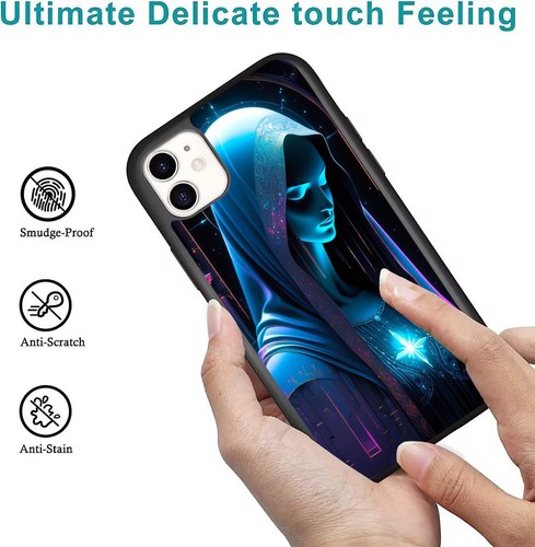 For iPhone SE XS XR Max 5 6 7 8 Plus Virgin Mary Blessed Mother Anti fingerprint - Picture 25 of 25