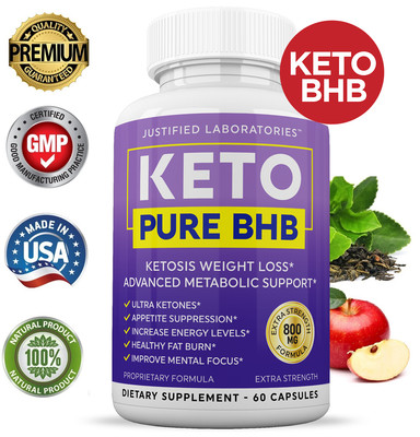Keto Diet Pills Pure BHB Real Ketosis Natural Weight Loss Supplement 