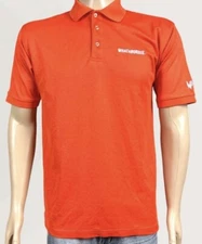 Whataburger Fast Food Bright Orange Uniform Work Polo Shirt Unisex Size Large