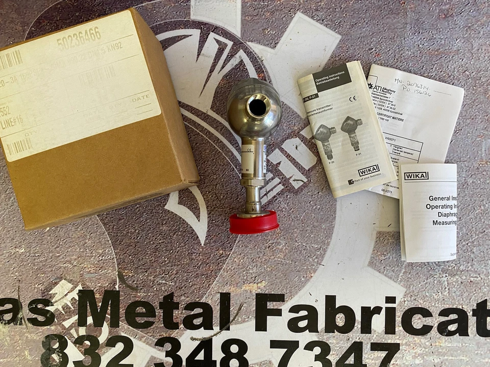 WIKA F-20-3A Pressure Transmitter 0-100PSI 30V 11DC  - Image 2 of 4