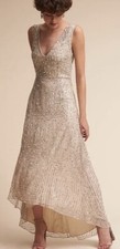BHLDN Tango Dress Size 4 Sequin High Low Sequin/beaded